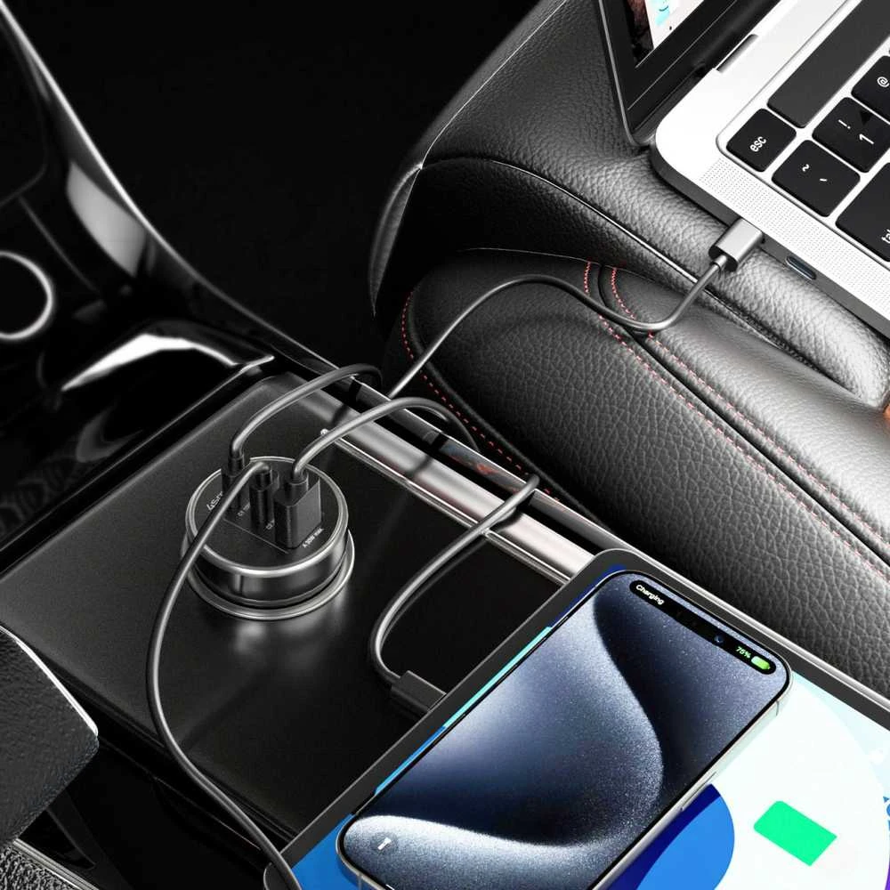 4smarts automobilinis įkroviklis VoltRoad Ultimate 160W juodos spalvos 541224