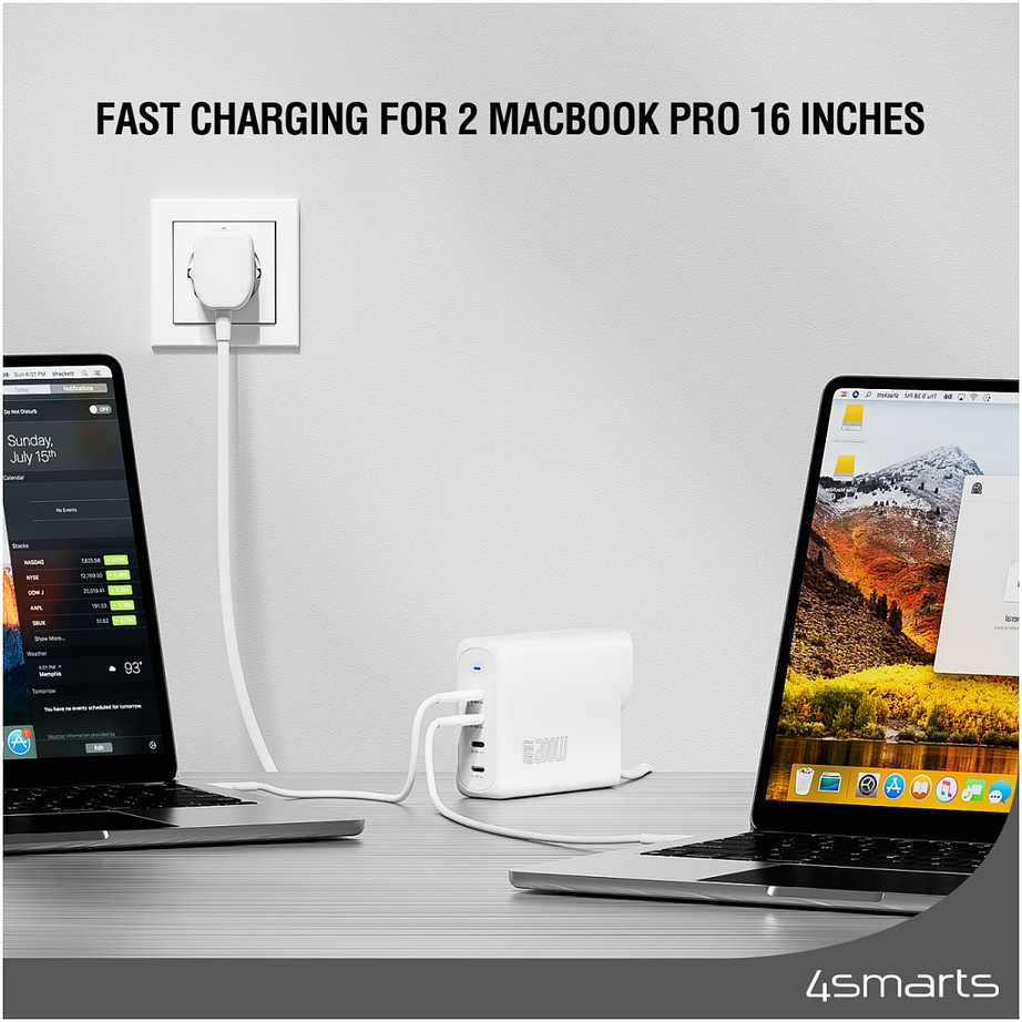 Įkroviklis 4smarts GaN Flex Pro Sieciowa 4 USB-C 200 W (545200)