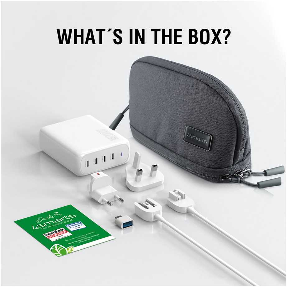 Įkroviklis 4smarts GaN Flex Pro Sieciowa 4 USB-C 200 W (545200)