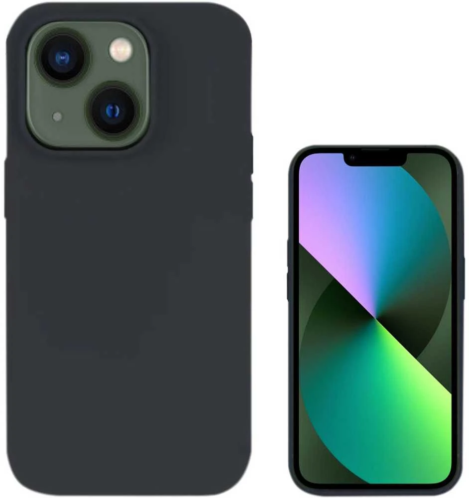 Dėklas 4smarts skystas silicis. C Cupertino iPhone 14, juodas