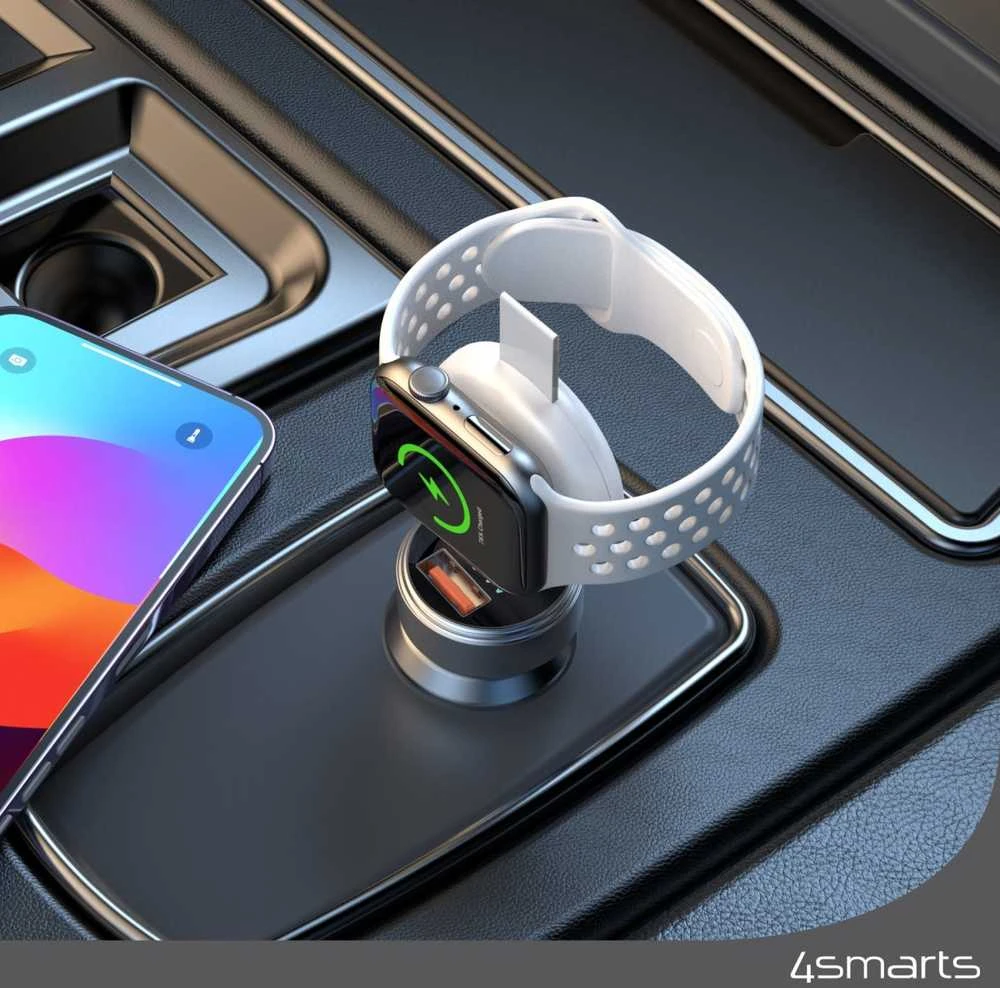 4smarts Įkroviklis indukcinė MFI FastCharger dla Apple Watch sidabrinė/sidabrinis 541000