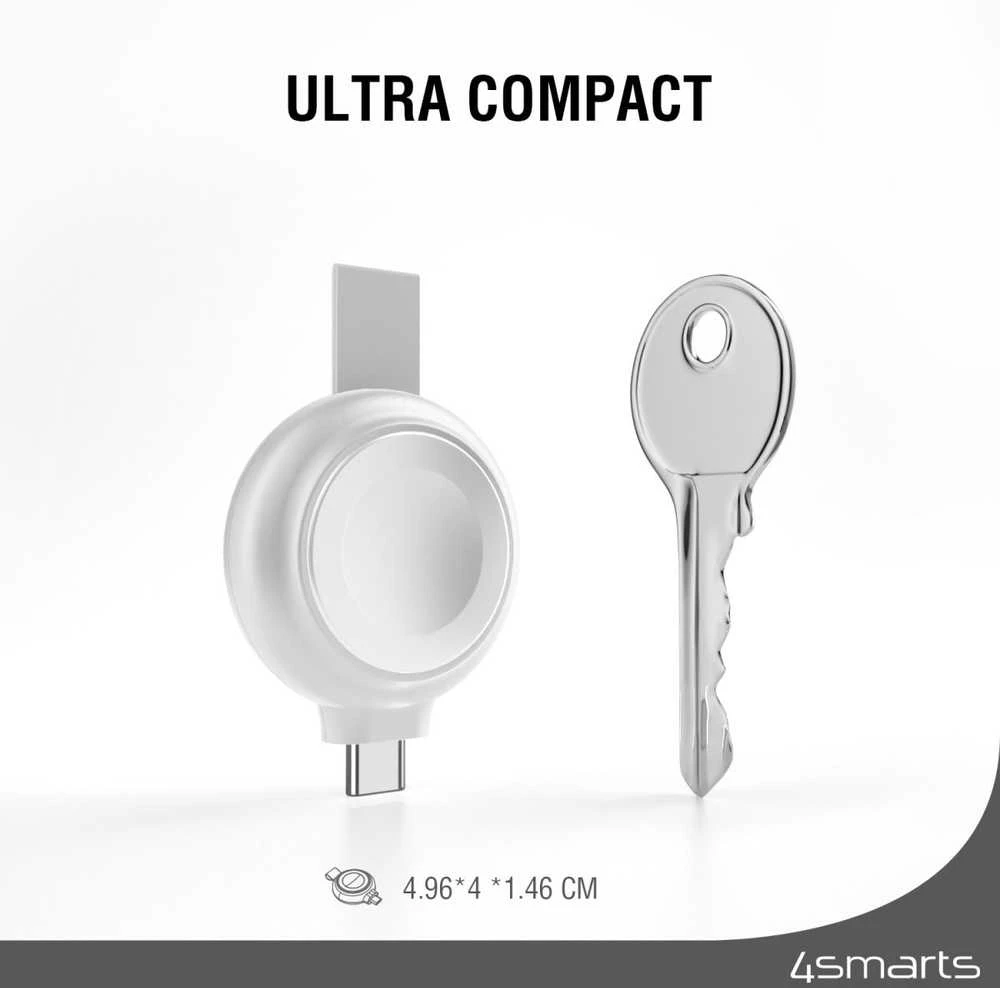 4smarts Įkroviklis indukcinė MFI FastCharger dla Apple Watch sidabrinė/sidabrinis 541000