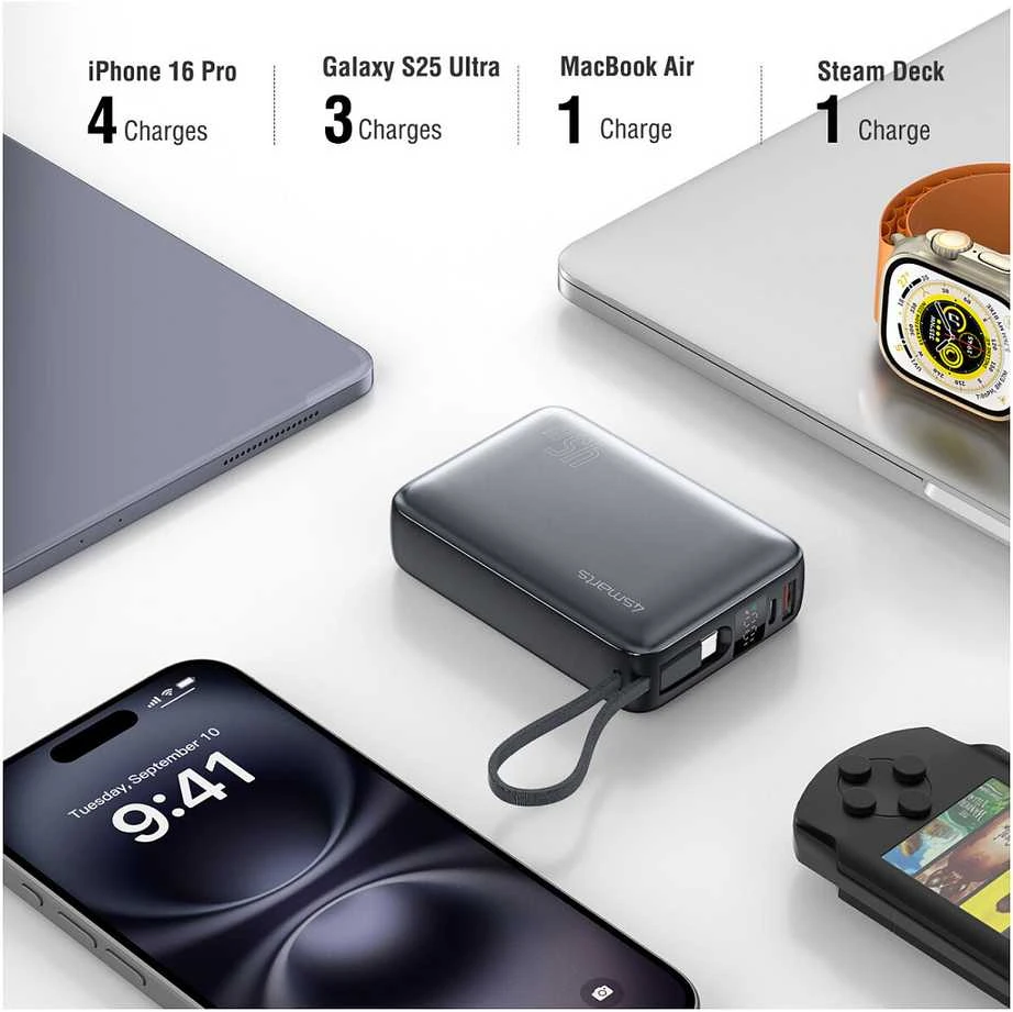 Išorinė baterija 4smarts Enterprise Compact 20000mAh 45W pilka