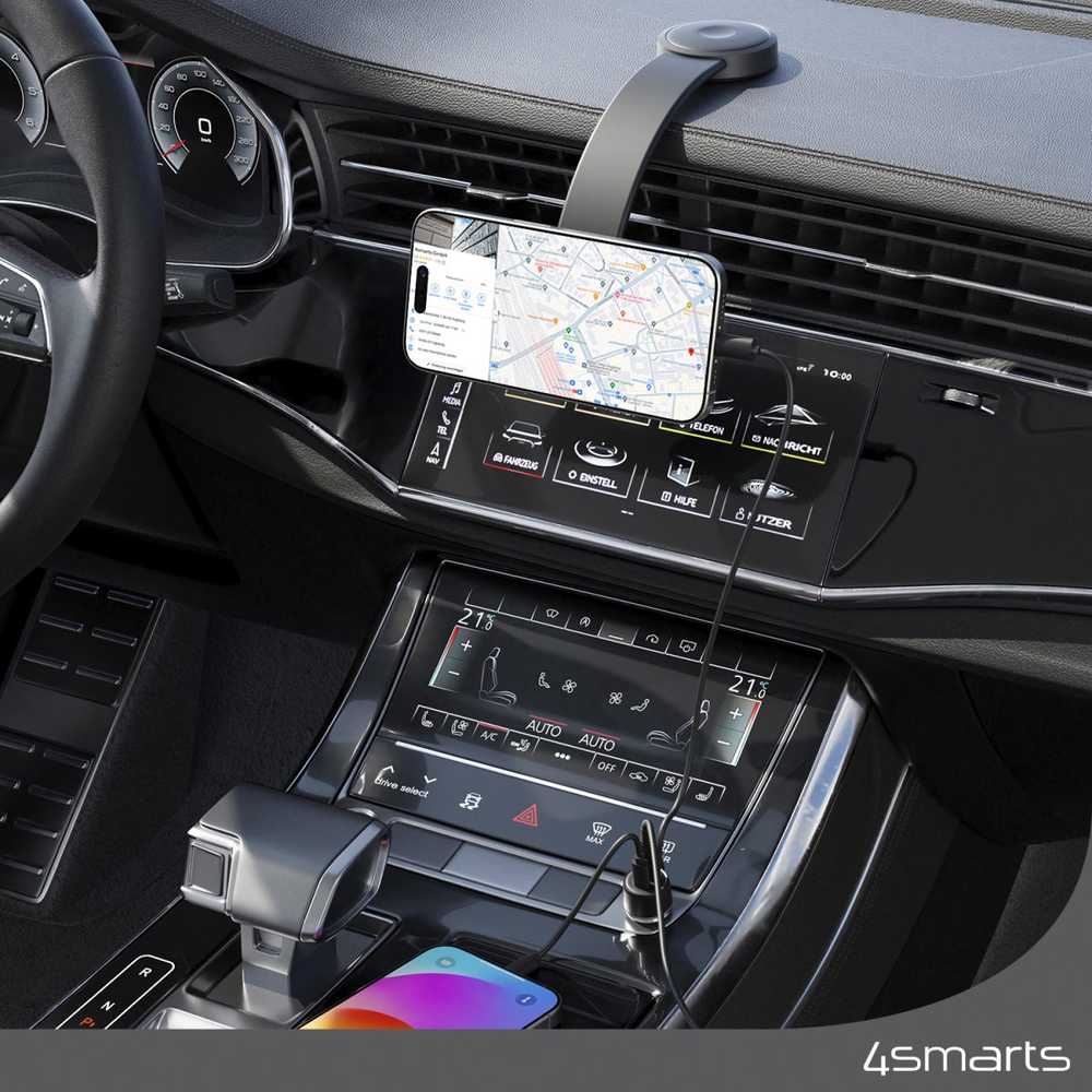 Prekės ženklas Undefined 4smarts Ład. indukcinė automobilinis įkrovimas 15W + kroviklis samochodowa pilka/pilkas 540988
