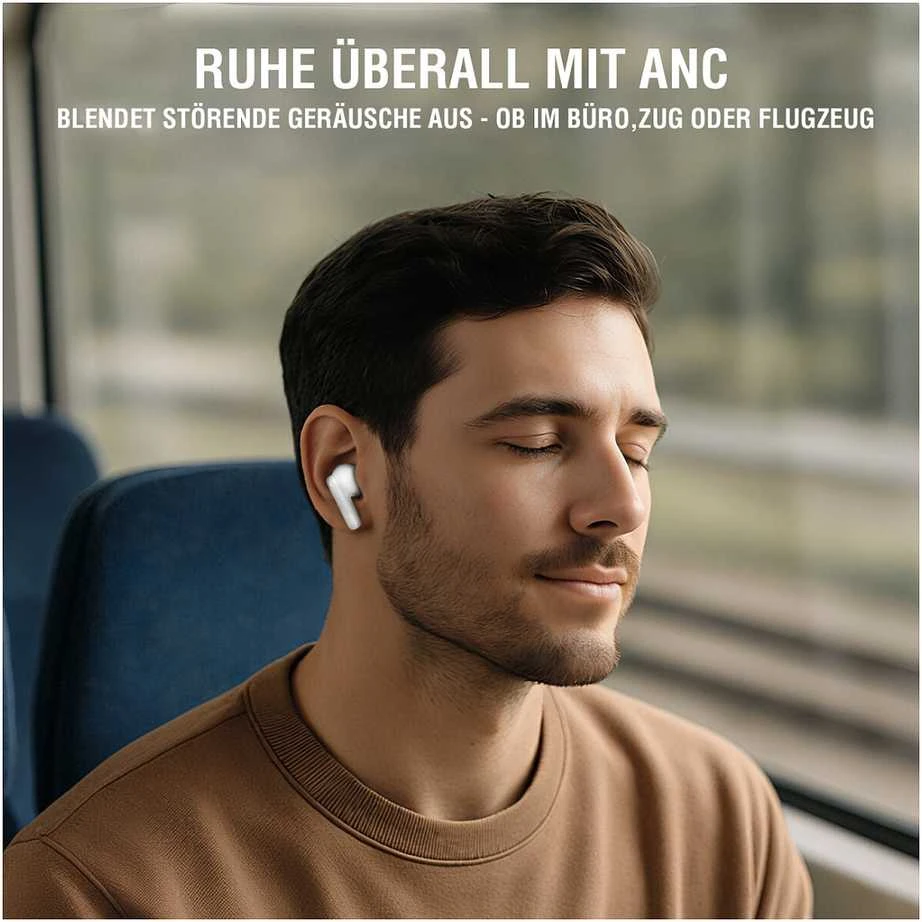Ausinės 4smarts SkyBuds Pro ANC į ausis įkišamos Buds juodas