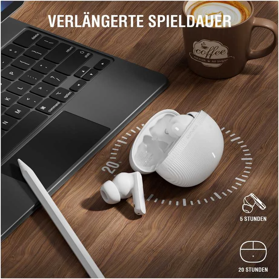 Ausinės 4smarts SkyBuds Pro ANC į ausis įkišamos Buds juodas