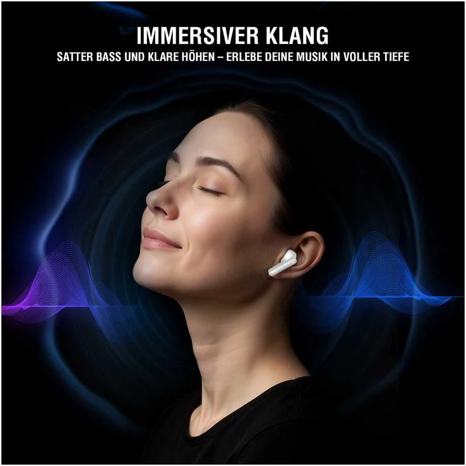 Ausinės 4smarts SkyBuds Pro ANC į ausis įkišamos Buds juodas