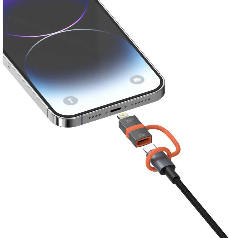 Adapteris 4smarts USB-C į Lightning PD 27W pilka 2vnt