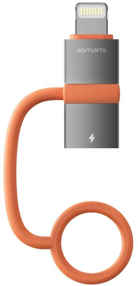 Adapteris 4smarts USB-C į Lightning PD 27W pilka 2vnt