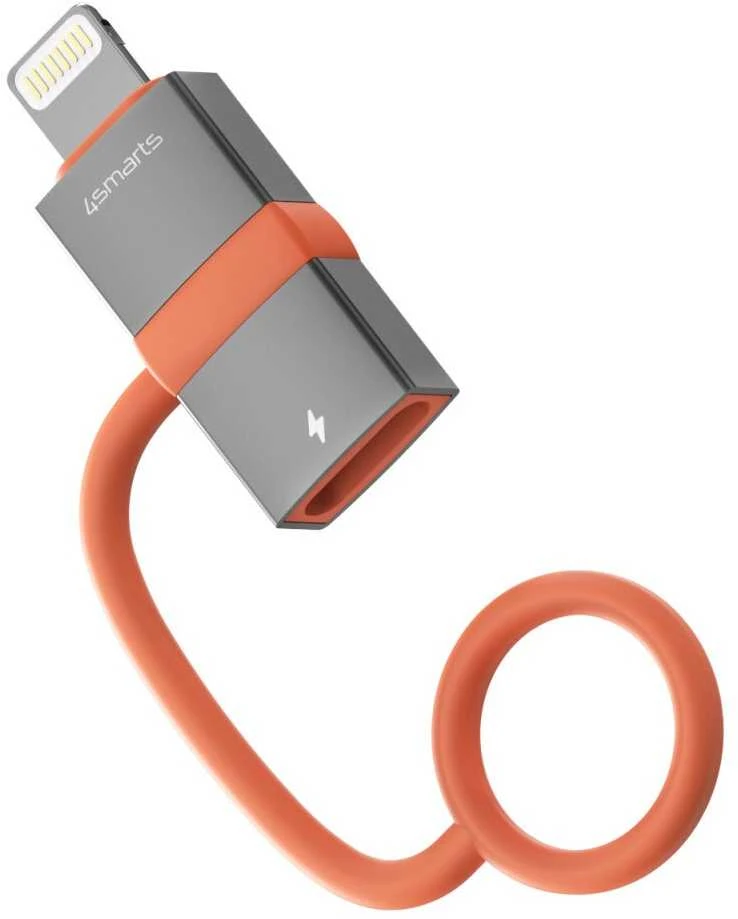Adapteris 4smarts USB-C į Lightning PD 27W pilka 2vnt
