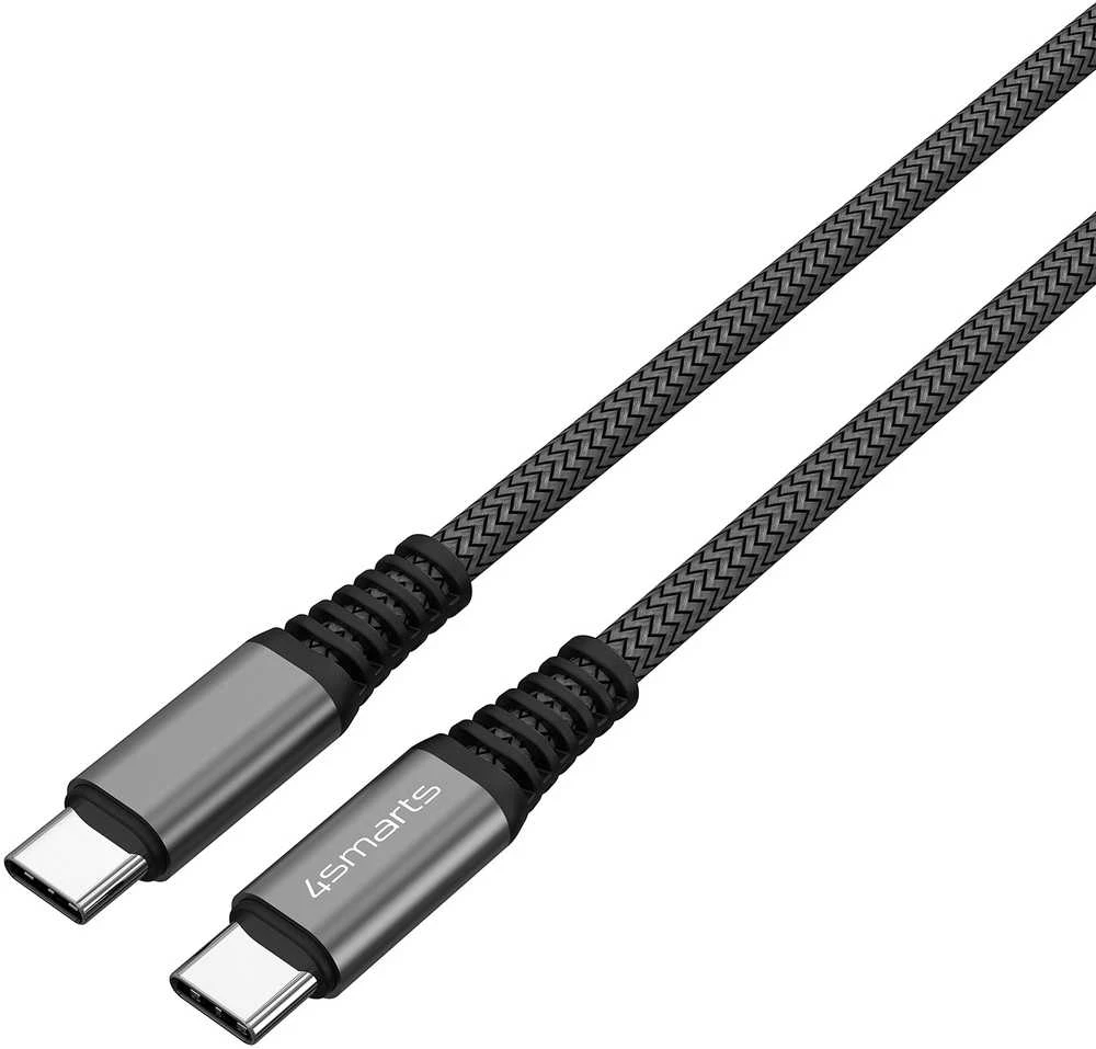 4smarts USB-C į USB-C laidas PremiumCord 100W 1,5m juodas