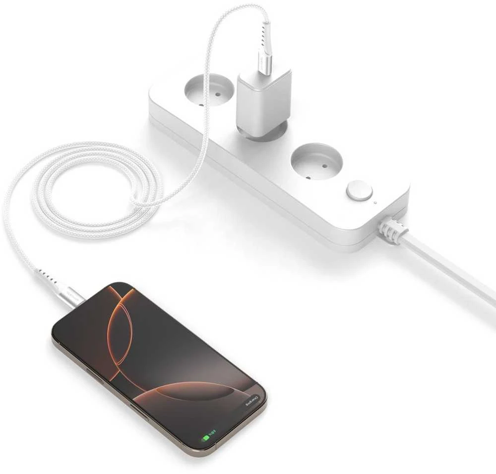 4smarts USB-C laidas PrimeCord 60W 1.5m, baltas