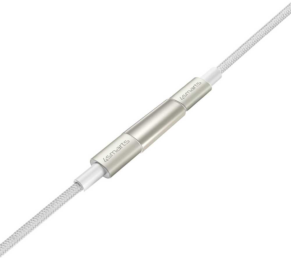 Kabelis USB 4smarts USB-C - USB-C 3 m Baltas (540656)