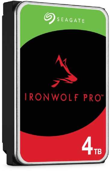 4 TB „Seagate IronWolf Pro ST4000NT001“ 7200 aps./min. 256 MB