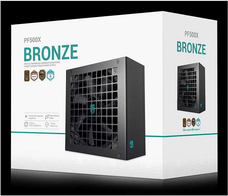 „Deepcool 80 PLUS Standard“ maitinimo blokas | PF500X | 500 W