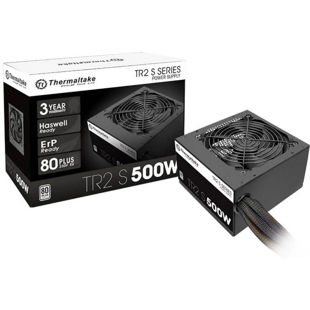 THERMALTAKE TR2 S 500W 80PLUS 12cm Itin tylus ventiliatorius 3 metų garantija