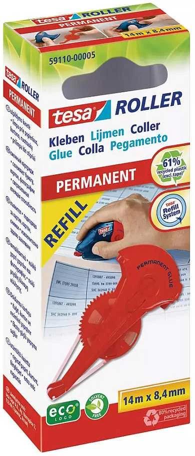 Tesa Nachfüllkassette Kleberoller 14m 8,4mm permanent