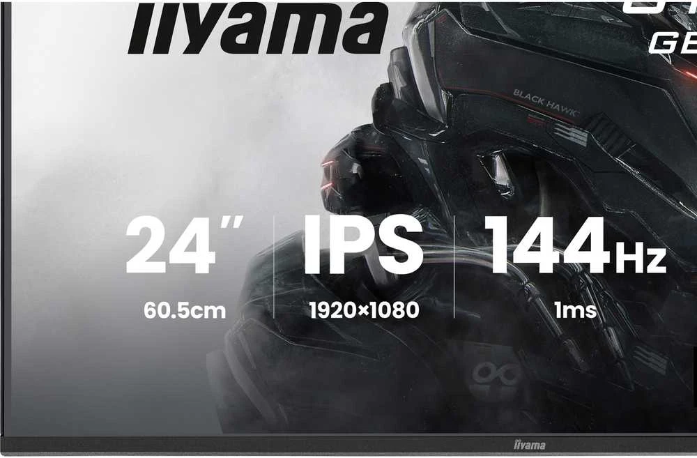 Monitorius iiyama G-Master GB2441HSU-B1 Juodas Hawk - 144Hz | Full HD | IPS | 23.8"