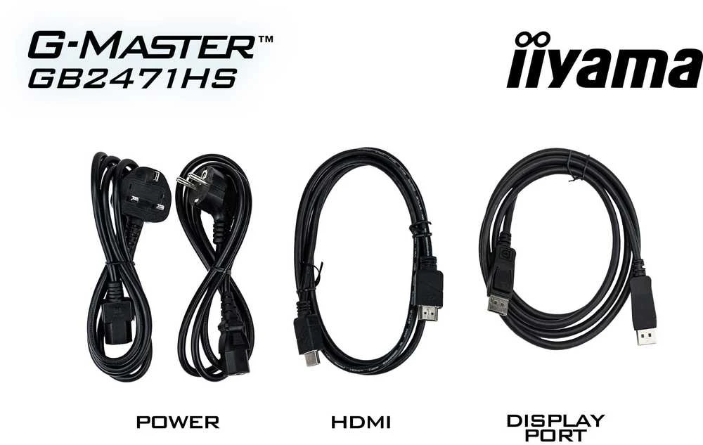 iiyama G-MASTER GB2471HS-B1 computer monitorius 60.5 cm (23.8") 1920 x 1080 pikselių Full HD Juodas