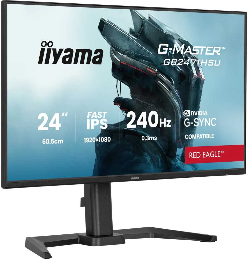 iiyama G-MASTER GB2471HSU-B1 computer monitorius 60.5 cm (23.8") 1920 x 1080 pikselių Full HD Juodas