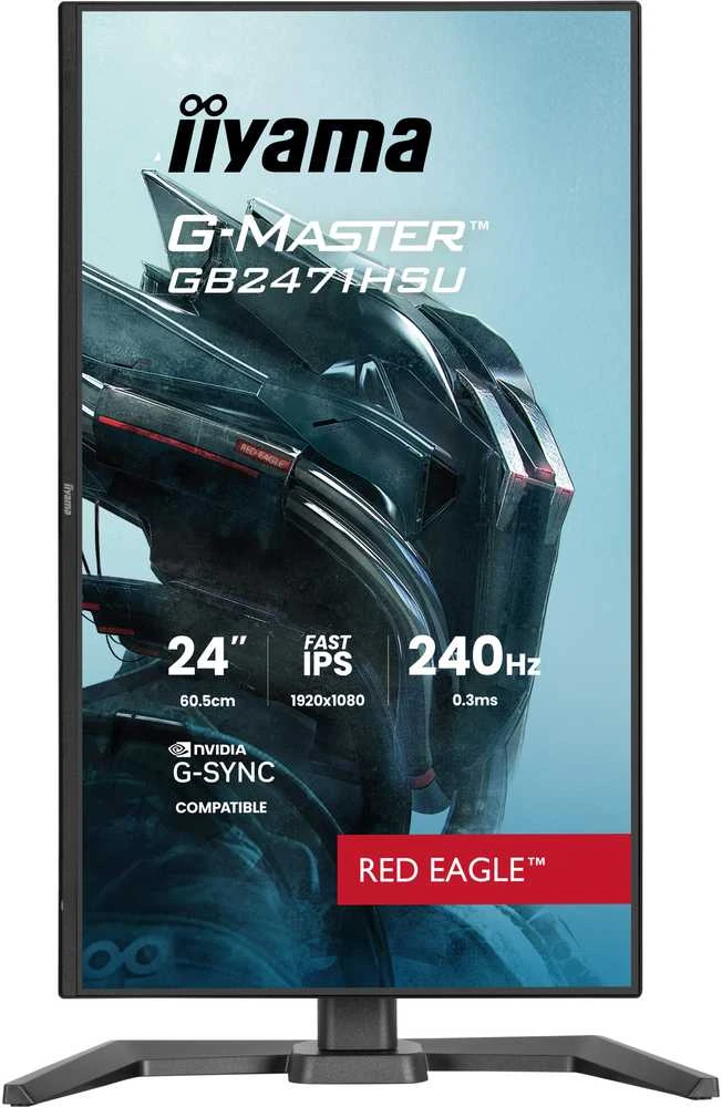 iiyama G-MASTER GB2471HSU-B1 computer monitorius 60.5 cm (23.8") 1920 x 1080 pikselių Full HD Juodas