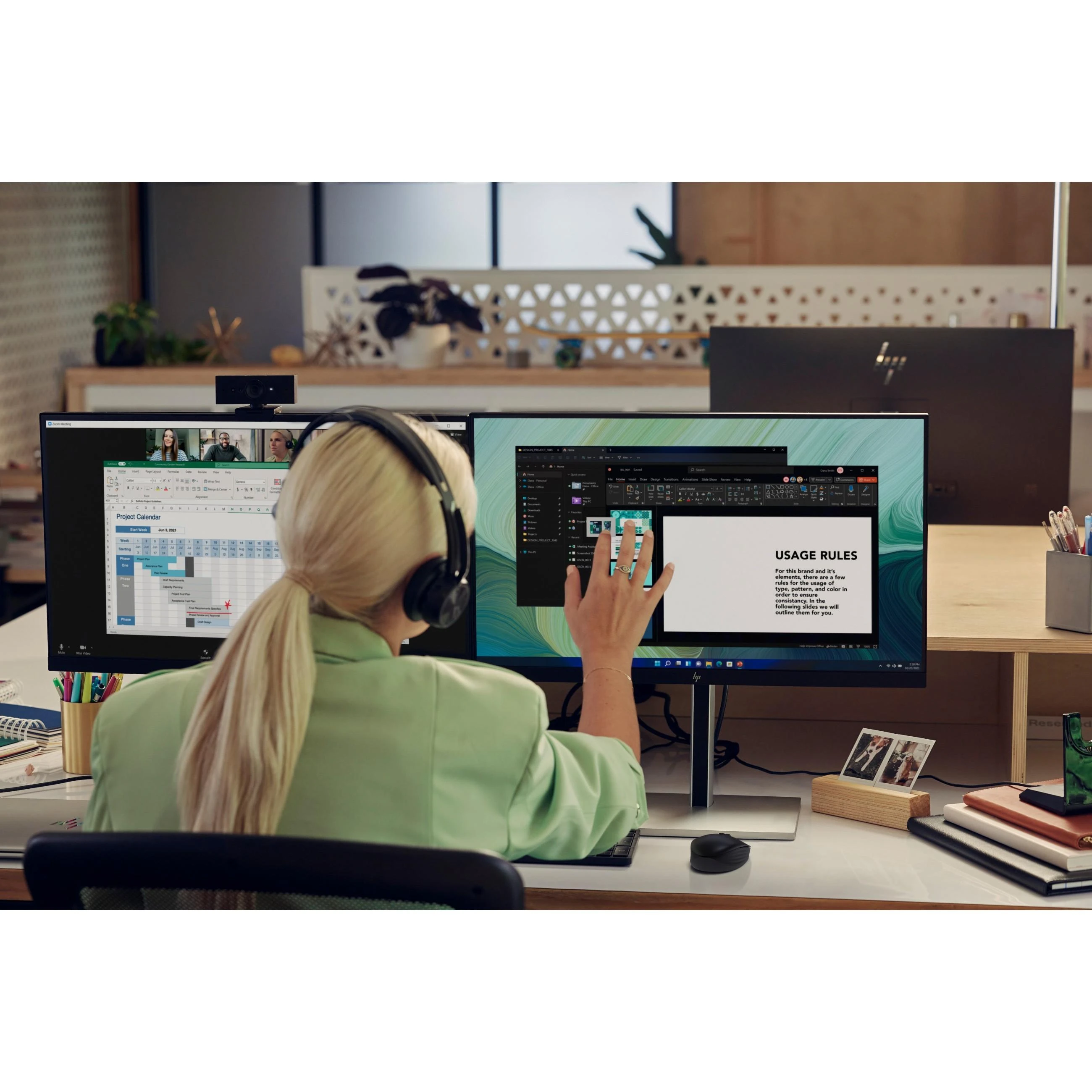 Monitorius HP E24t G5 FHD | 23.8" jutiklinis ekranas | FHD IPS