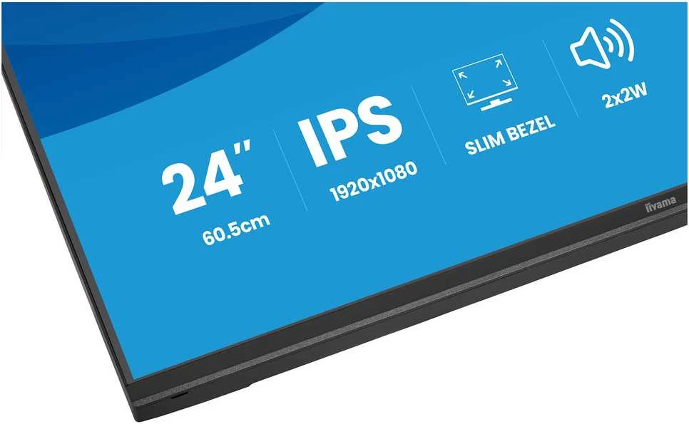 iiyama ProLite X2497HSU-B1 computer monitorius 60.5 cm (23.8") 1920 x 1080 pikselių Full HD LED Juodas