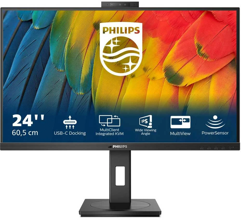 Monitorius PHILIPS 24B1U5301H, Juodos spalvos
