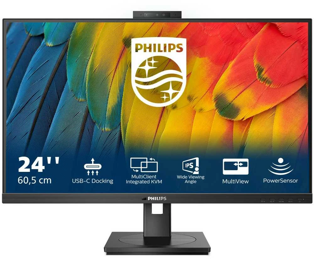 Monitorius PHILIPS 24B1U5301H, Juodos spalvos