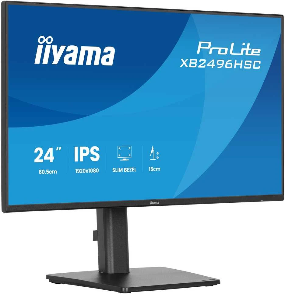 iiyama ProLite XB2496HSC-B1 computer monitorius 60.5 cm (23.8") 1920 x 1080 pikselių Full HD LED Juodas