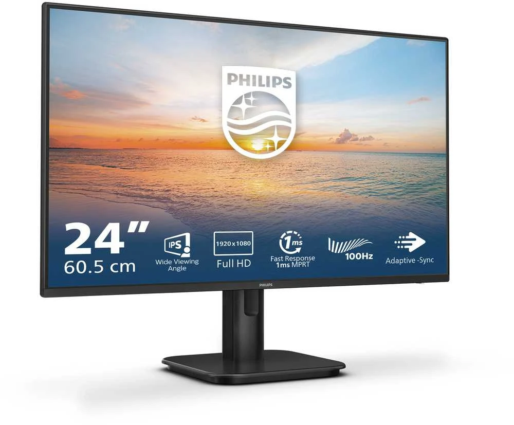 Monitorius Philips 24E1N1100A/00, 24", IPS, 1920 x 1080, 4 ms, 100 Hz