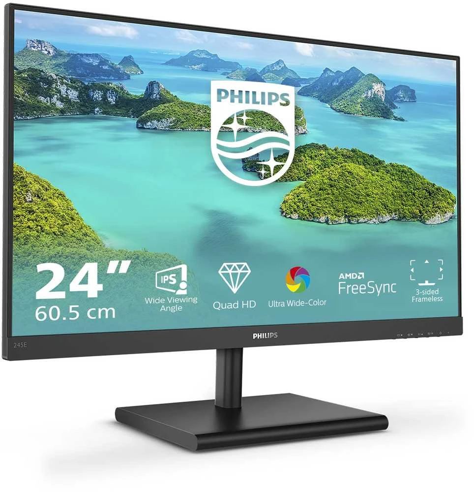 Monitorius Philips 245E1S/00 23.8",IPS, HDMI/DP