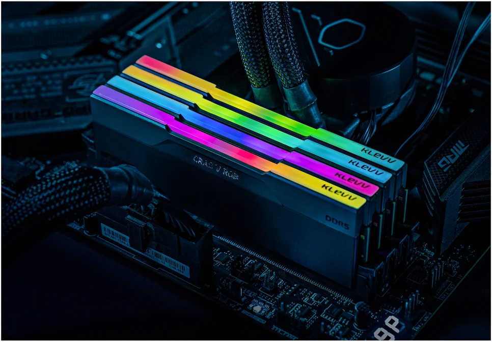 RAM Atmintis Klevv Cras V RGB, DDR5, 64 GB, 6000MHz, CL30 (KD5BGUA80-60A300G)