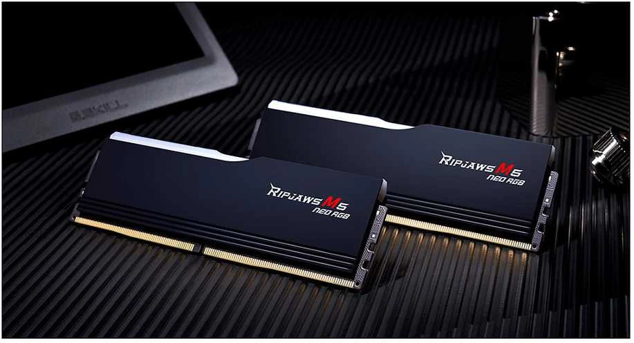 G.Skill Ripjaws M5 RGB F5-6000J3636F32GX2-RM5NRK atminties modulis 64 GB 2 x 32 GB DDR5 6000 MT/s