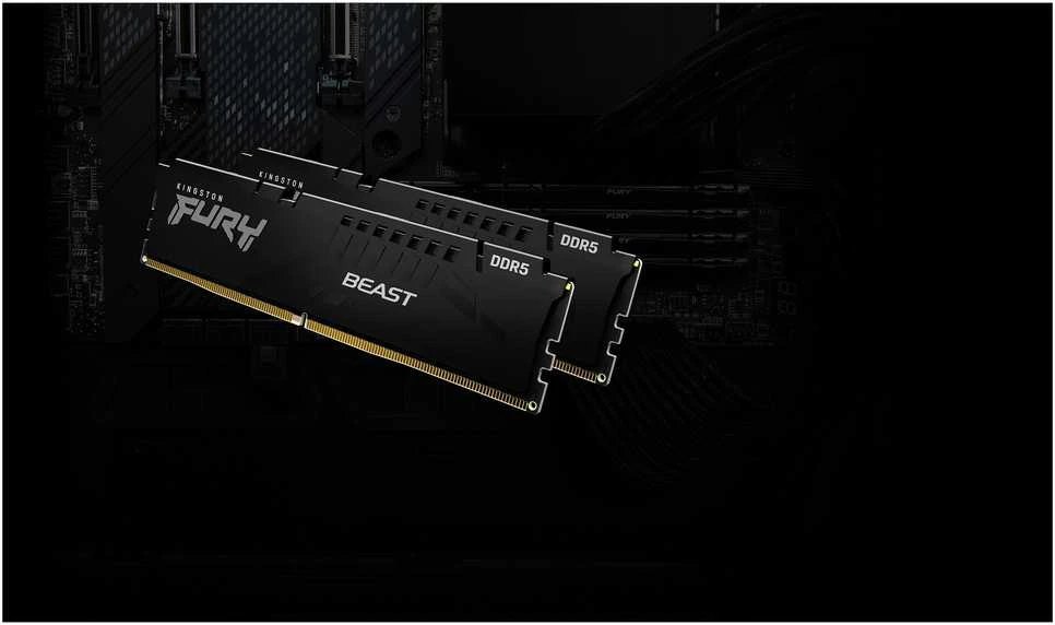 RAM „Kingston Fury Beast“ Juodas 64GB [2x32GB 6000MHz DDR5 CL36 DIMM]