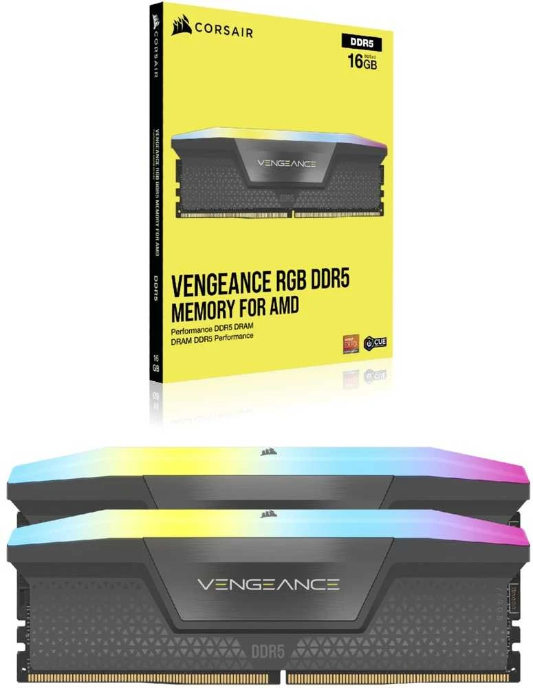 RAM 64 GB PC 5200 CL40 CORSAIR KIT (2 x 32 GB) VENGEANCE RGB B mažmeninė prekyba