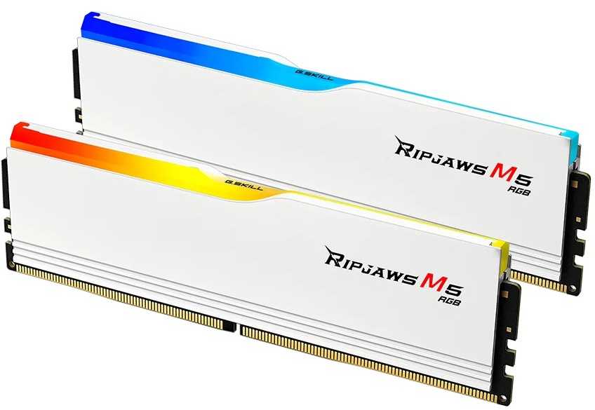 RAM Atmintis G.Skill Ripjaws M5 RGB, DDR5, 64 GB, 5200MHz, CL40 (F5-5200J4040A32GX2-RM5RW)