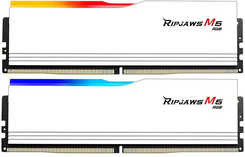 RAM Atmintis G.Skill Ripjaws M5 RGB, DDR5, 64 GB, 5200MHz, CL40 (F5-5200J4040A32GX2-RM5RW)