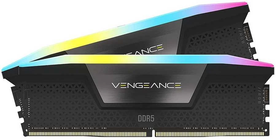 RAM 64 GB PC 5600 CL40 CORSAIR KIT (2 x 32 GB) Vengeance RGB b mažmeninė prekyba