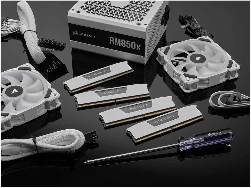RAM 64GB PC 6000 CL30 CORSAIR KIT (2x32GB) VENGEANCE baltas mažmeninė prekyba