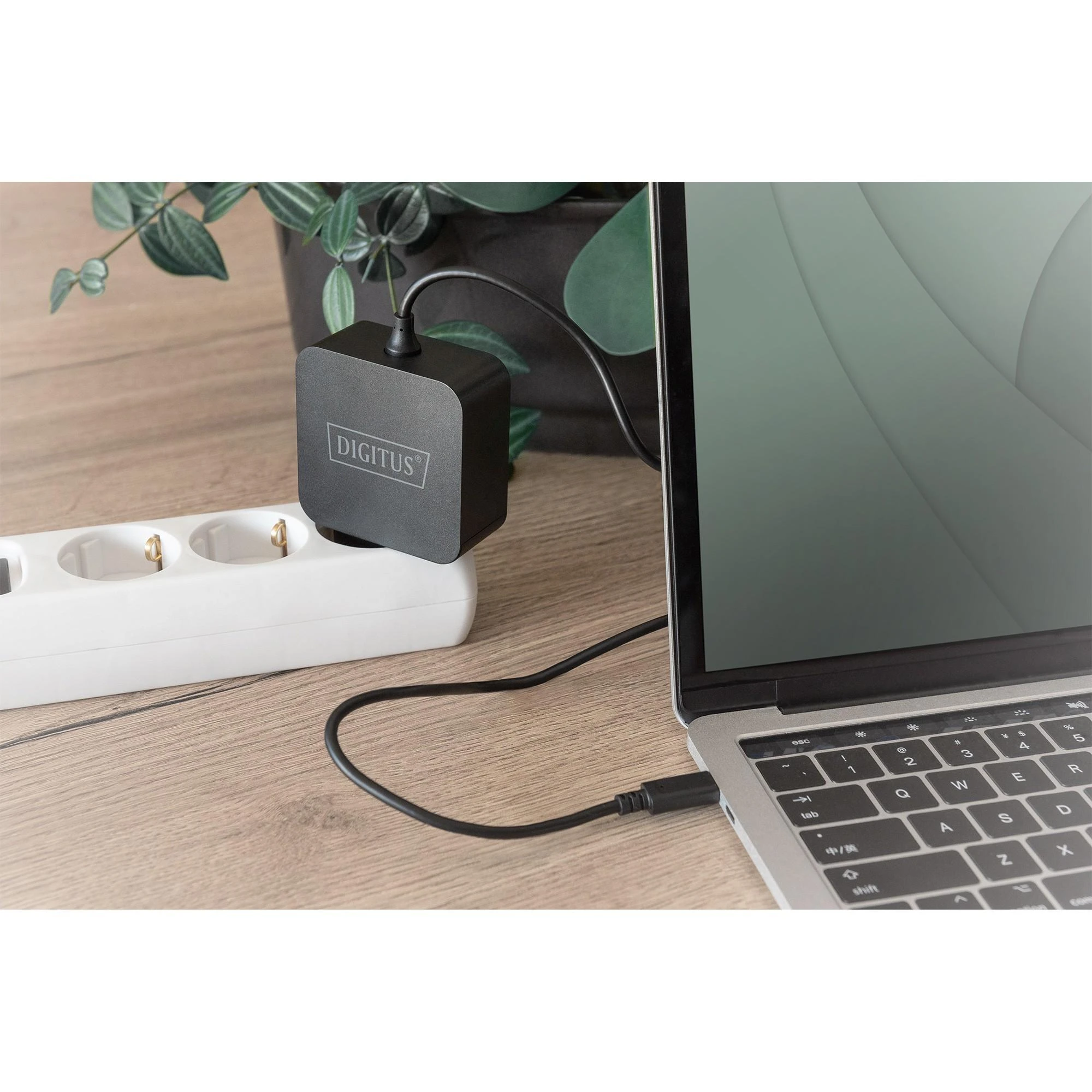 Digitus Skaitmenas | Nešiojamojo kompiuterio įkroviklis USB-C Maitinimo šaltinis 65W PD3.0 | DA-10071 | Juodas