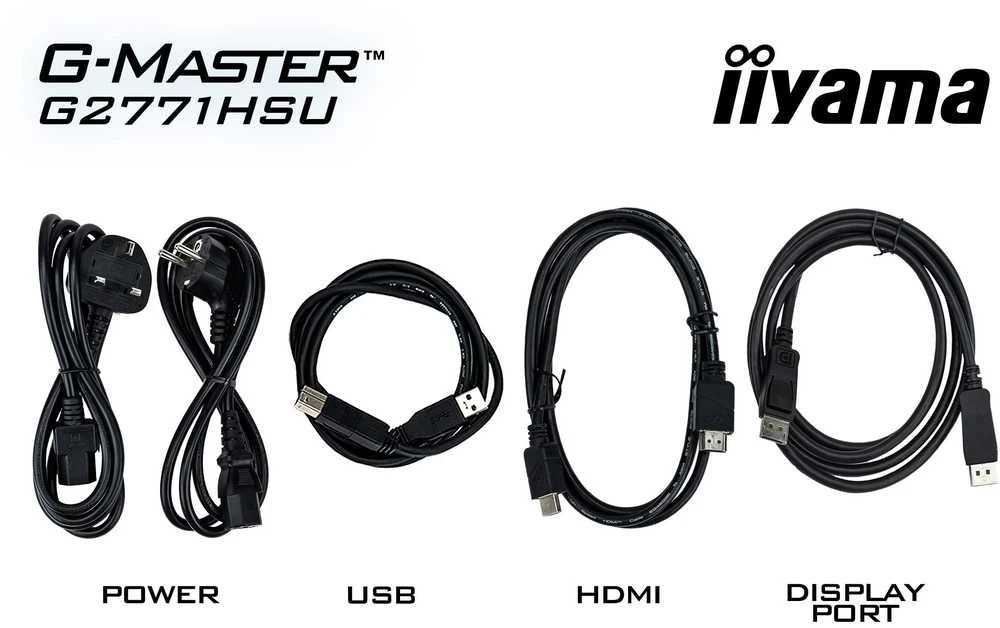 iiyama G-MASTER G2771HSU-B1 computer monitorius 68.6 cm (27") 1920 x 1080 pikselių Full HD Juodas