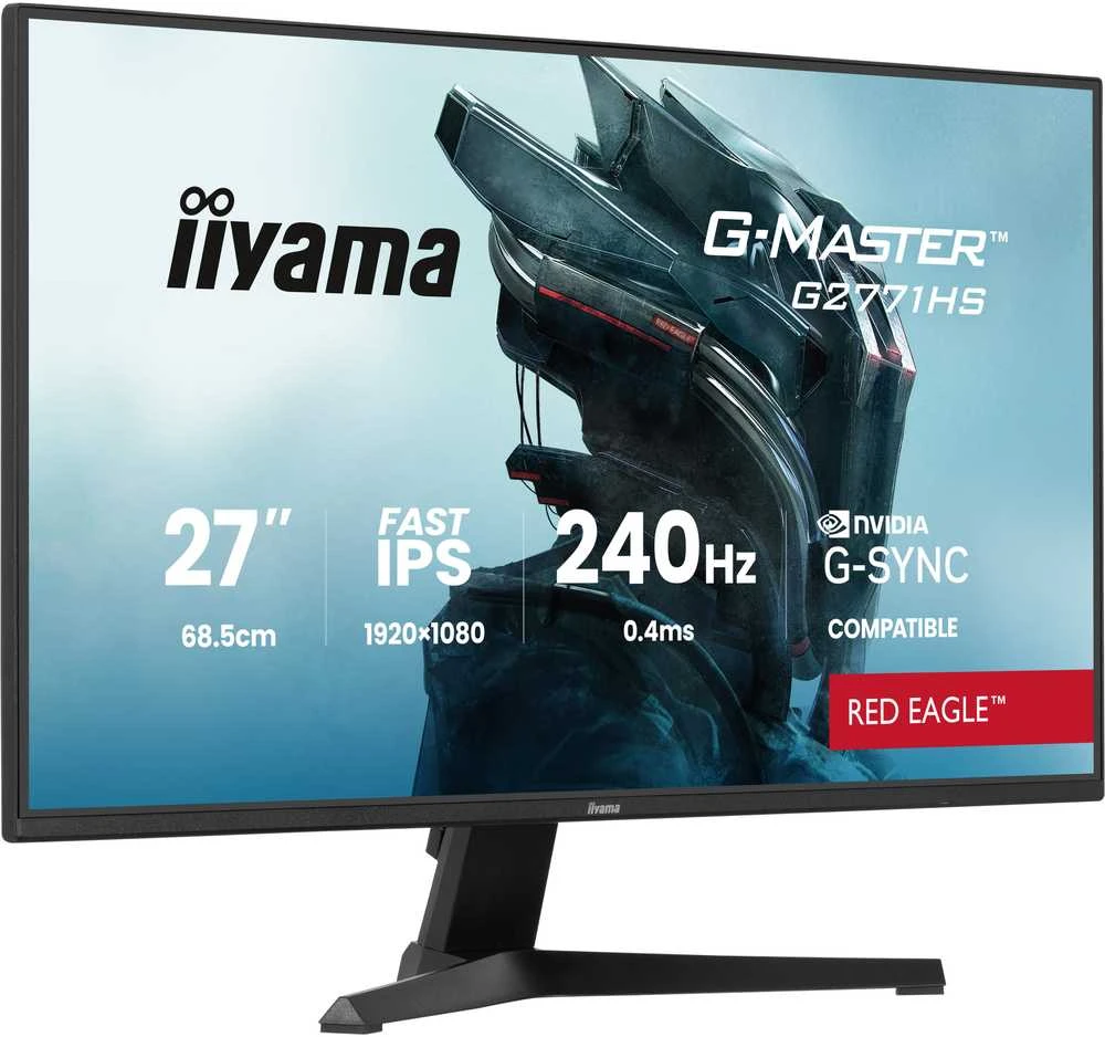 iiyama G-MASTER G2771HS-B1 computer monitorius 68.6 cm (27") 1920 x 1080 pikselių Full HD Juodas