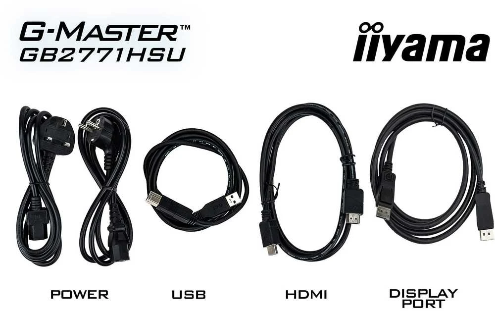 iiyama G-MASTER GB2771HSU-B1 computer monitorius 68.6 cm (27") 1920 x 1080 pikselių Full HD Juodas
