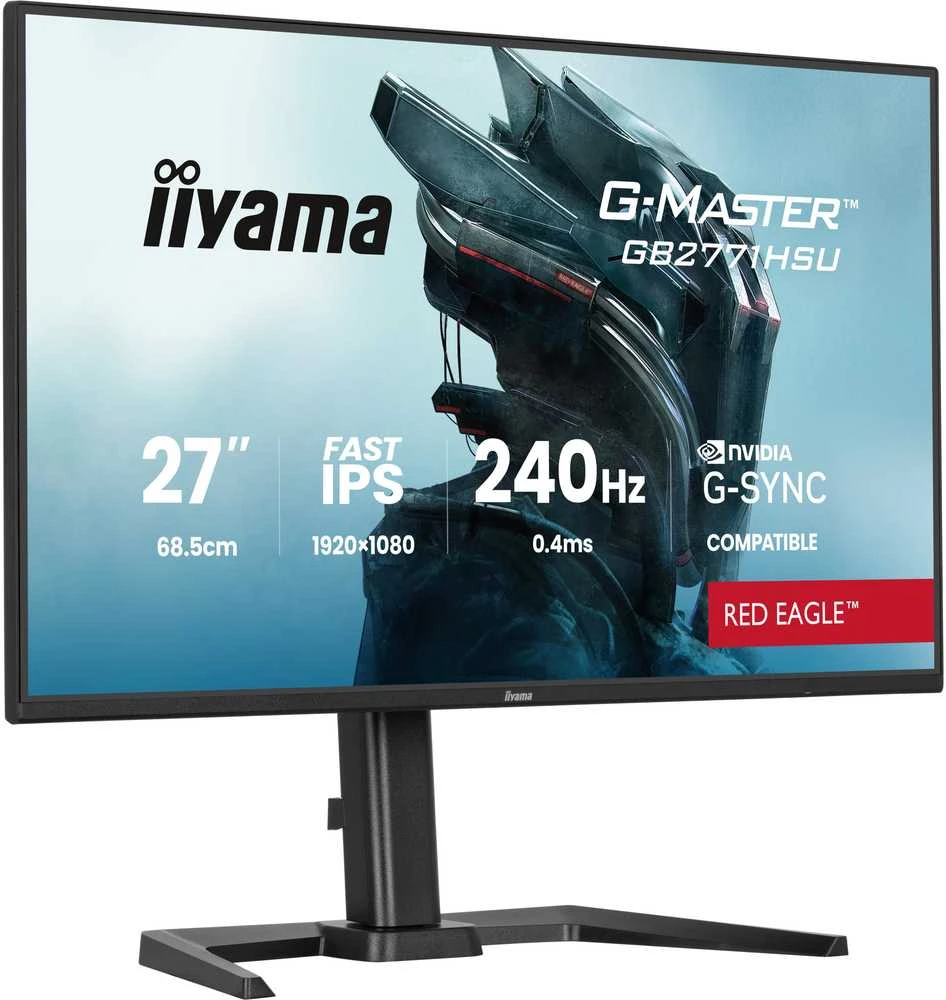 iiyama G-MASTER GB2771HSU-B1 computer monitorius 68.6 cm (27") 1920 x 1080 pikselių Full HD Juodas
