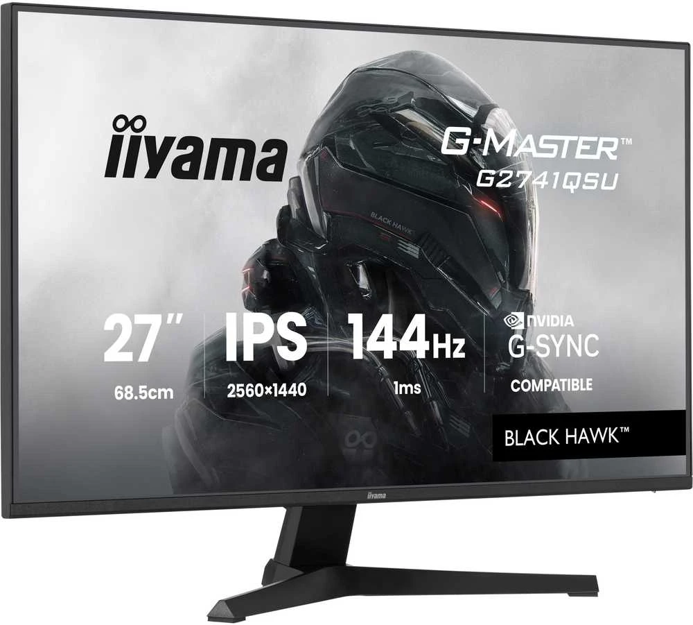 iiyama G-MASTER G2741QSU-B1 computer monitorius 68.6 cm (27") 2560 x 1440 pikselių Juodas