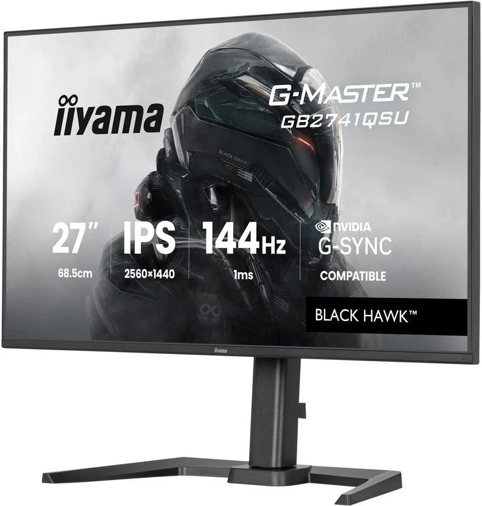 iiyama G-MASTER GB2741QSU-B1 computer monitorius 68.6 cm (27") 2560 x 1440 pikselių Juodas