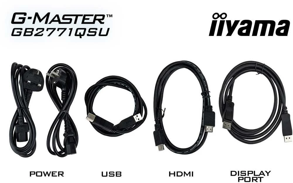 iiyama G-MASTER GB2771QSU-B1 computer monitorius 68.6 cm (27") 2560 x 1440 pikselių Wide Quad HD Juodas