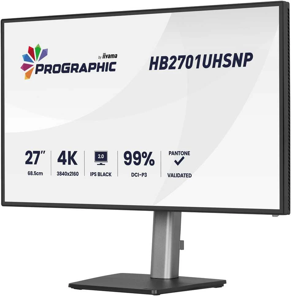 Monitorius iiyama ProGraphic HB2701UHSNP-B1 - IPS | 4K | USB-C PW96W | 27"