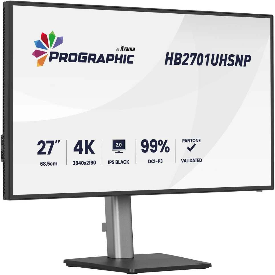 Monitorius iiyama ProGraphic HB2701UHSNP-B1 - IPS | 4K | USB-C PW96W | 27"
